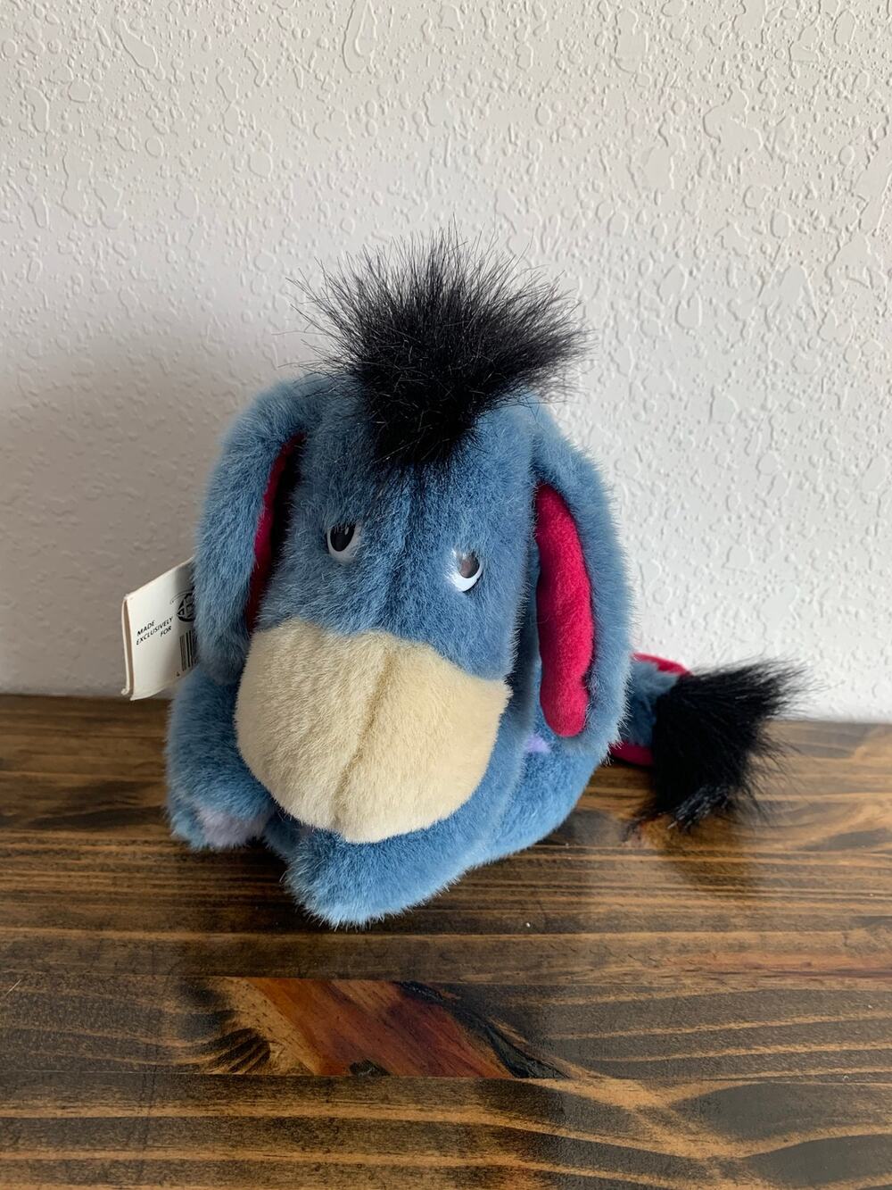 Vintage Disney World Parks Eeyore Plush With Removable Tail Winnie Pooh 90’s NWT
